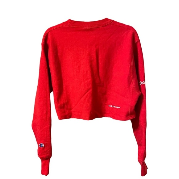CHAMPION REVERSE WEAVE DR.SEUSS HORTON HEARS A WHO CROPPED SWEATSHIRT - Picture 2 of 6